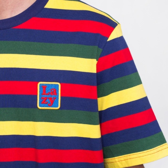 Lazy Oaf Primary Color Striped Tee - Picture 3 of 3